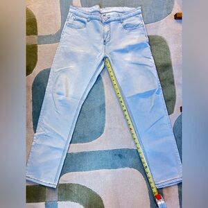 Qazel Vorrlon Men’s blue skinny jeans stretch washed slim fit size 34 waist